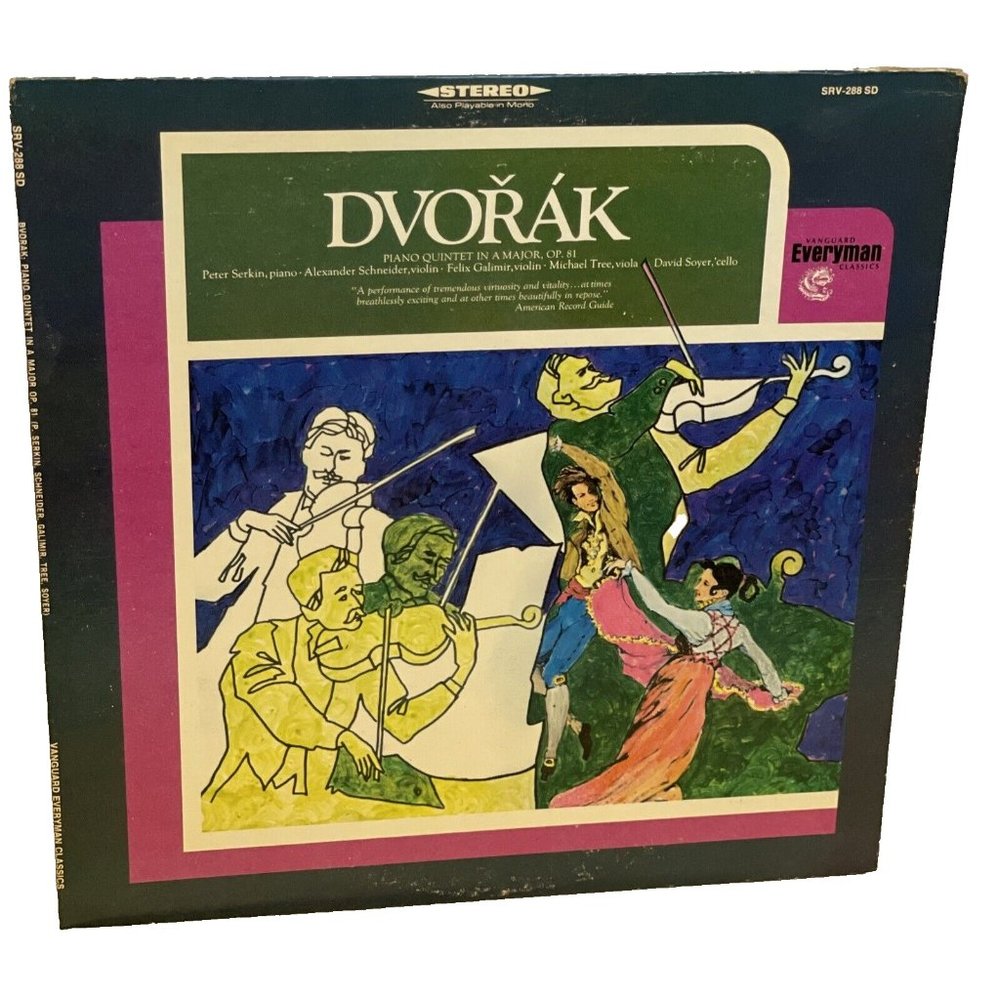 Piano Quintet In A Major, Op. 81 (Vinyl, 1968) Vanguard SRV-288 SD VG+ LP Record